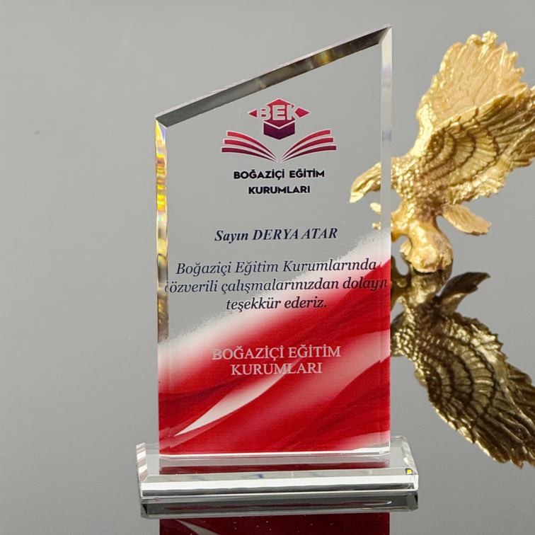 P106 Kristal Cam Plaket